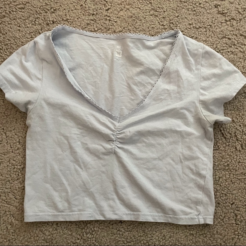 Pacsun Light Blue Crop Top
